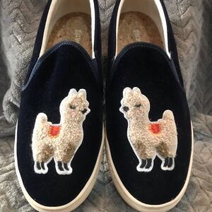Soludos Anthropology Llama Slip-On Shoes